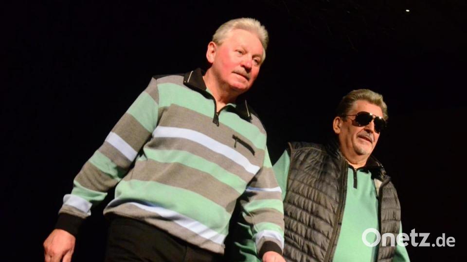 Hans Forster und Hans Sperrer in Übergangsmode. Bild: Kunz