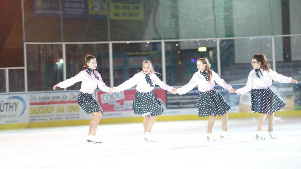 Die Pink Ladys mit Xenia Birkenstok, Emilia Bauer, Lilly Poeplau und Paula Brandl. Bild: Andreas Brückmann