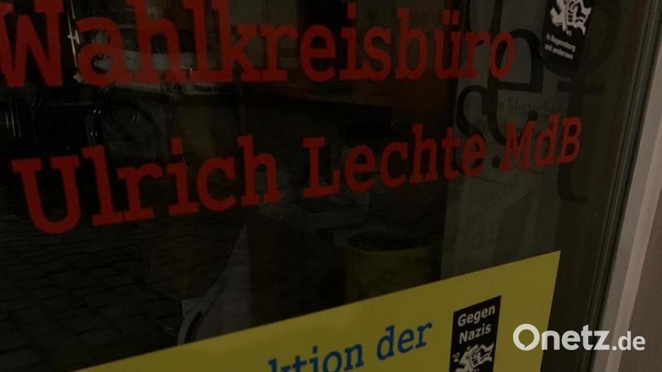 Ihre Wut lebten Unbekannte am Büro von Ulrich Lechte aus. Bild: Ulrich Lechte