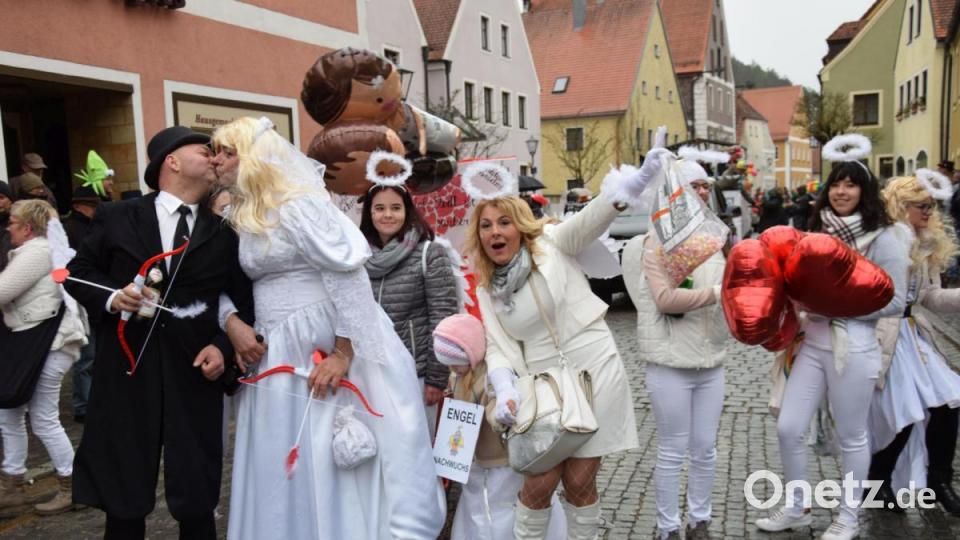 Keine Frage: Schmidmühlen hat ganz viel Herz für den Fasching. Bild: bö