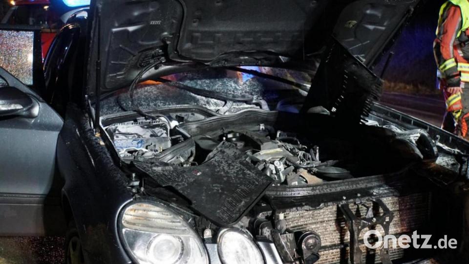 Autobrand in Paulsdorf Bild: dmra