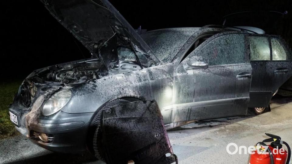 Autobrand in Paulsdorf Bild: dmra