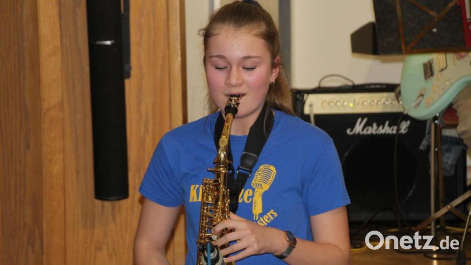 Am Saxofon schon ganz groß: die Youngsters. Bild: Schönberger, Ferdinand [fsb]