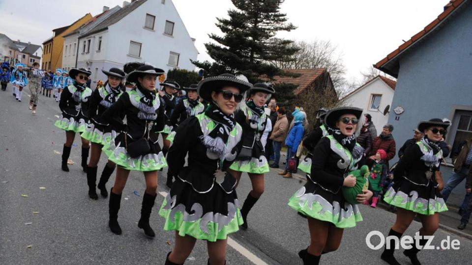 Nicht wie die letzten Jahre am Sonntag, sondern am Samstag zog sich in diesem Jahr der Faschingszug durch Schnaittenbach, vorbei an Hunderten Besuchern. Bild: Andreas Brückmann