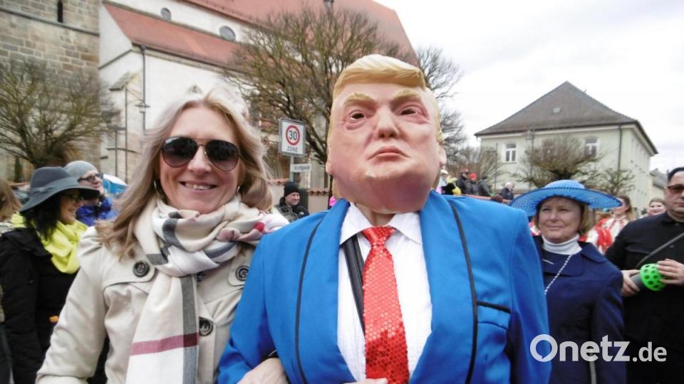 Selbst Trump und Gemahlin kamen zum Hahnbacher Gipfeltreffen. Bild: mma