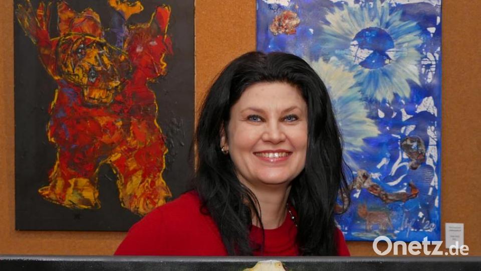 Inge Dick drückt sich mit abstrakter Malerei aus. Bild: tr