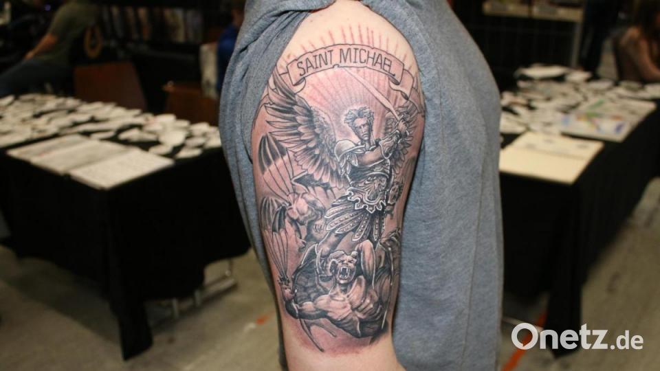 3. Platz in der Kategorie &quot;Black &amp; Grey&quot;: Alex von &quot;Tattoo Art Family&quot;. Bild: sne