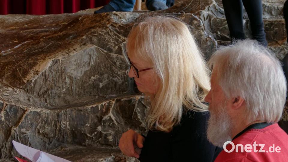 Konzentriert verfolgen die Übersetzer und Regie-Assistenten Marianne Stangl und Manfred Grüßner den Probenverlauf. Bild: tr