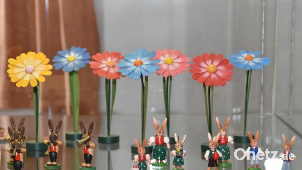 Putzige Figürchen und bunte Blumen. Bild: hcz
