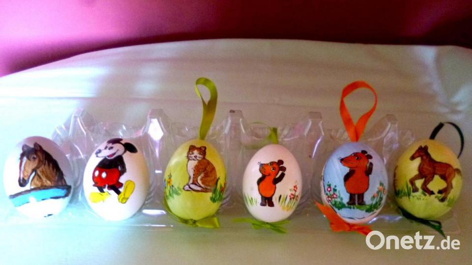Da schlagen kleine Herzen höher: Niedliche Tiere und Kinderzimmer-Helden wie Mickey-Mouse oder die Maus aus der &quot;Sendung mit der Maus&quot; in kräftigen Farben auf zarten Schalen. Bild: Rosa Blaß