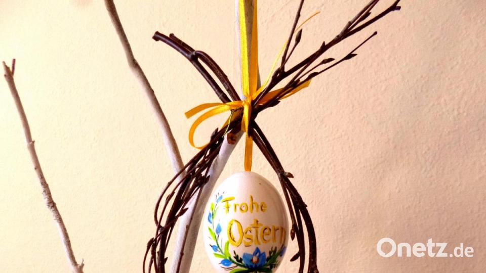 Der Wunsch nach frohen Ostern darf natürlich nicht fehlen. Bild: Rosa Blaß