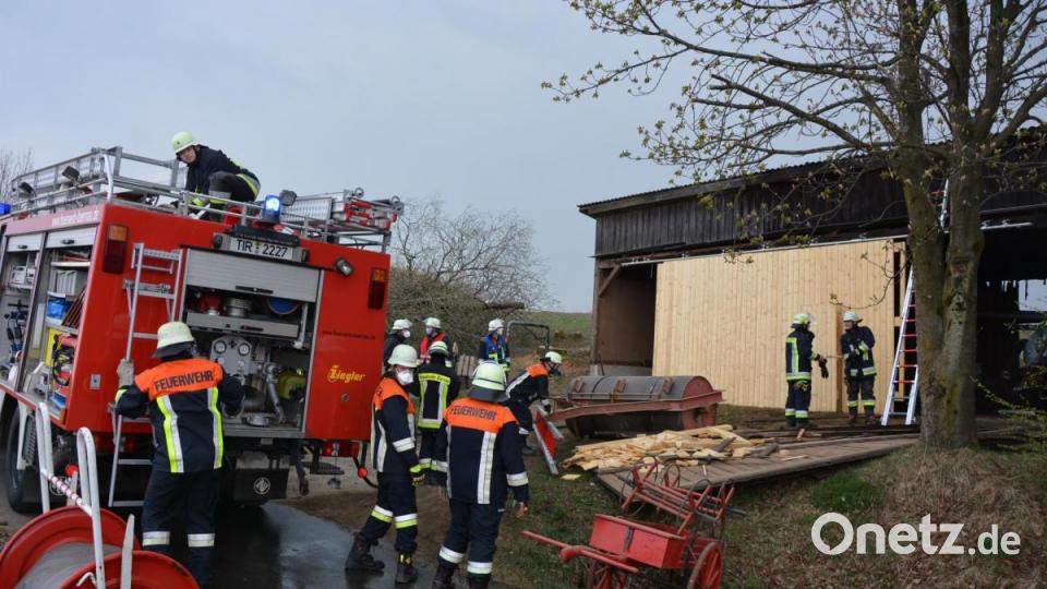 Feuerwehreinsatz in Asch (Gemeinde Mähring). Bild: jr