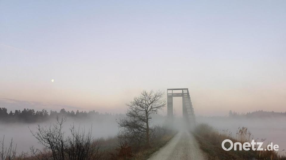 Die Himmelsleiter im leichten Nebel. Bild: lnz