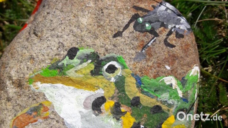 Dieser Frosch hüpft nicht so schnell weg. Bild: bl