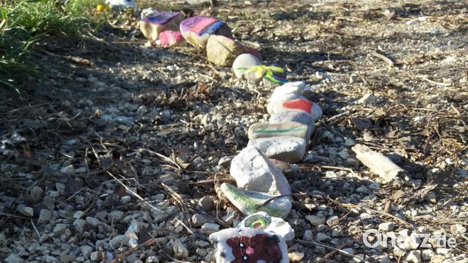 Die Sonnenblume auf Stein ist allerdings nichts für die Vase. Bild: bl