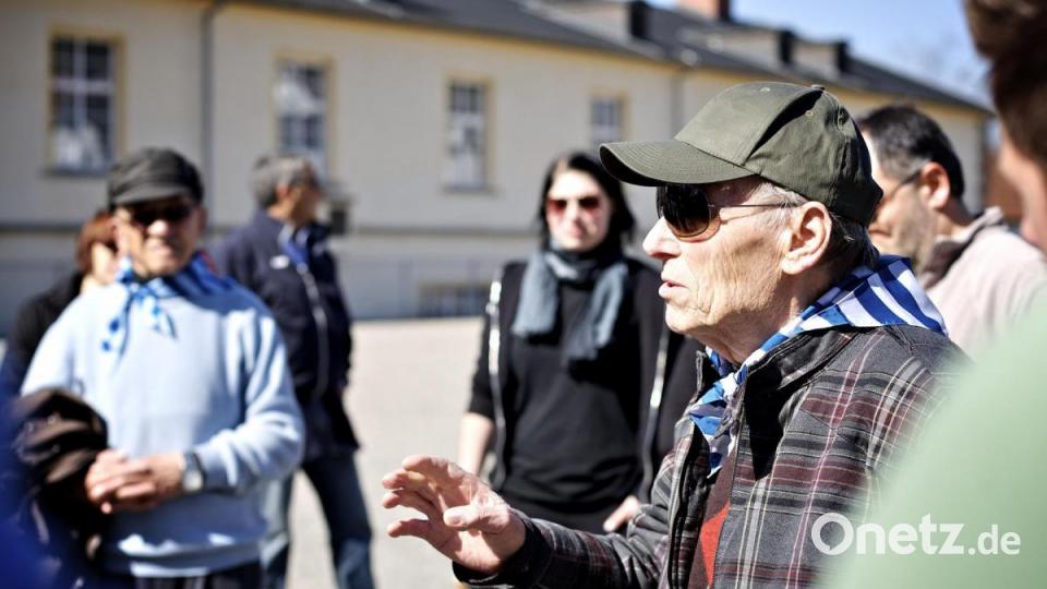Der 2018 verstorbene Italiener Venanzio Gibillini war als Zeitzeuge vor allem bei jungen Leuten ein begehrter Gesprächspartner. Bild: exb/KZ-Gedenkstätte Flossenbürg