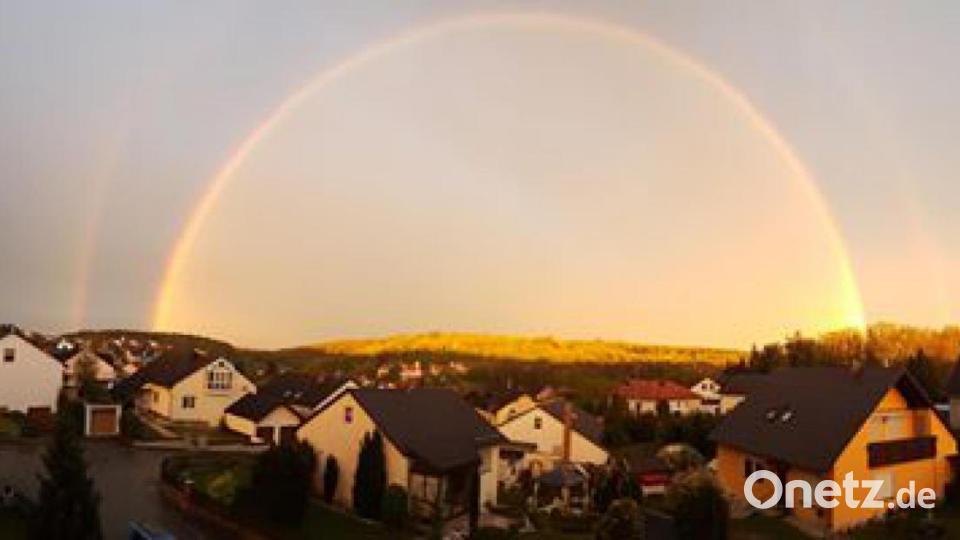 Unsere Leser haben uns Bilder von der Wetterschau am Donnerstagabend geschickt. Bild: Andreas Hochadel