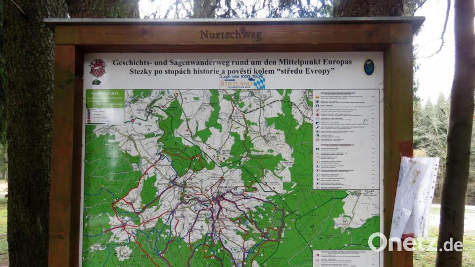 Eine Landkarte zeigt die Umgebung von St. Nikolaus mit ihren Möglichkeiten die Natur zu genießen. Bild: ubb