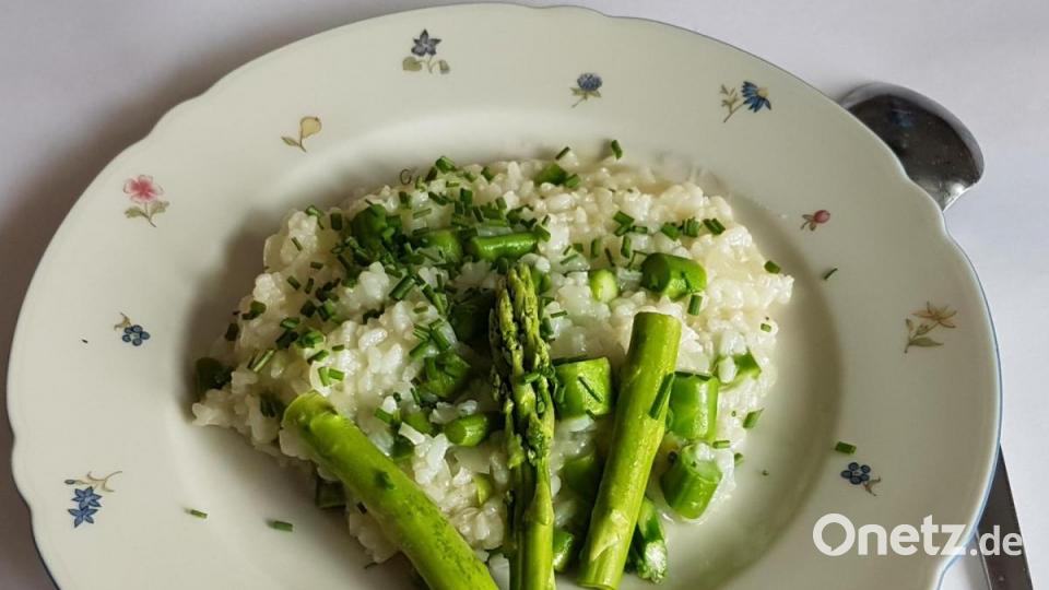 Noch eine Idee: Risotto mit grünem Spargel. Bild: Gramolla