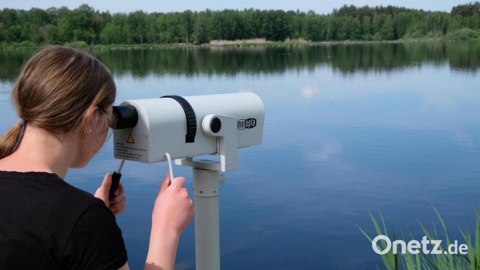 Ein Beobachtungsfernrohr mit 30-facher Vergrößerung unterstützt den Wunsch auf tiefere Einblicke in die Tierwelt. Bild: do