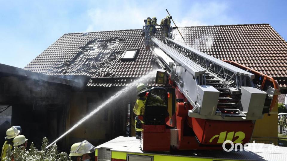 Brand in Traßlberg Bild: Petra Hartl