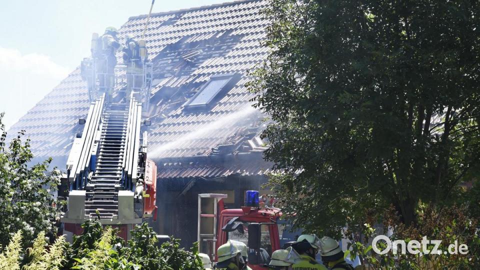 Brand in Traßlberg Bild: Petra Hartl