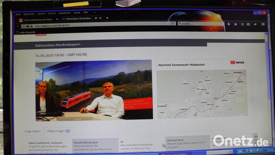 Für den Streckenabschnitt von Immenreuth bis Schirnding zeichnet Michael Engelmann verantwortlich Screenshot: bkr