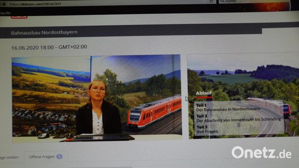 Die Moderation der Online-Bürgerversammlung lag in den Händen von Marion Fink. Screenshot: bkr