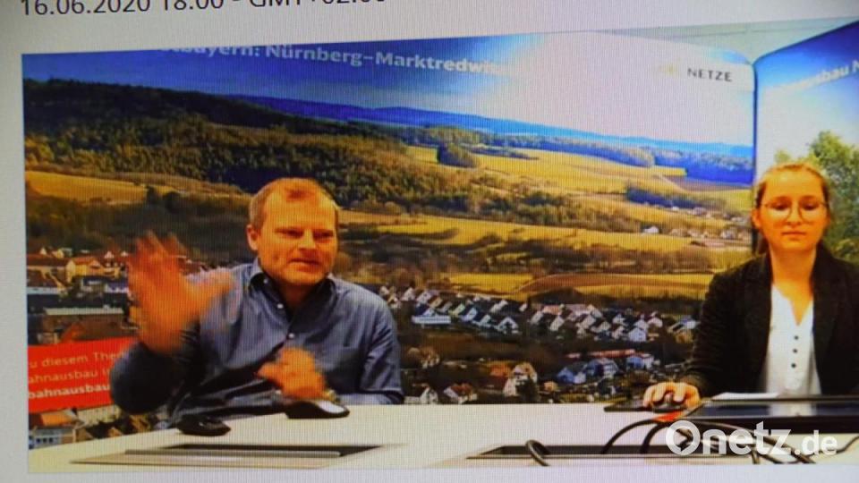 Ein freundliches Hallo an die Teilnehmer sandte Porjektleiter Nordostbayern Matthias Trykowski Screenshot: bkr