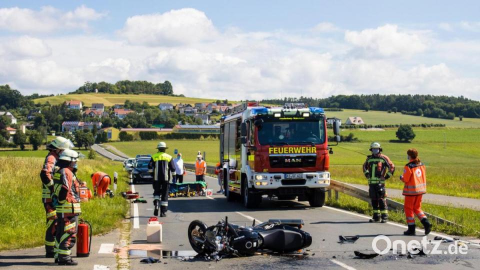 Der Motorradfahrer war Richtung Paulsdorf (im Hintergrund) unterwegs. Bild: dmra