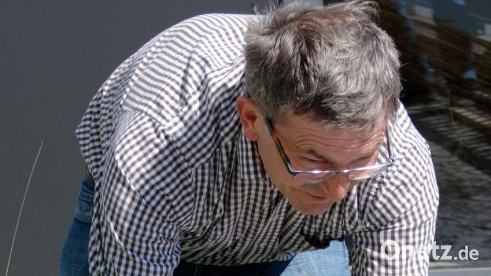 Hans Enslein mit eine stattlichen Schuppenkarpfen. Bild: tr