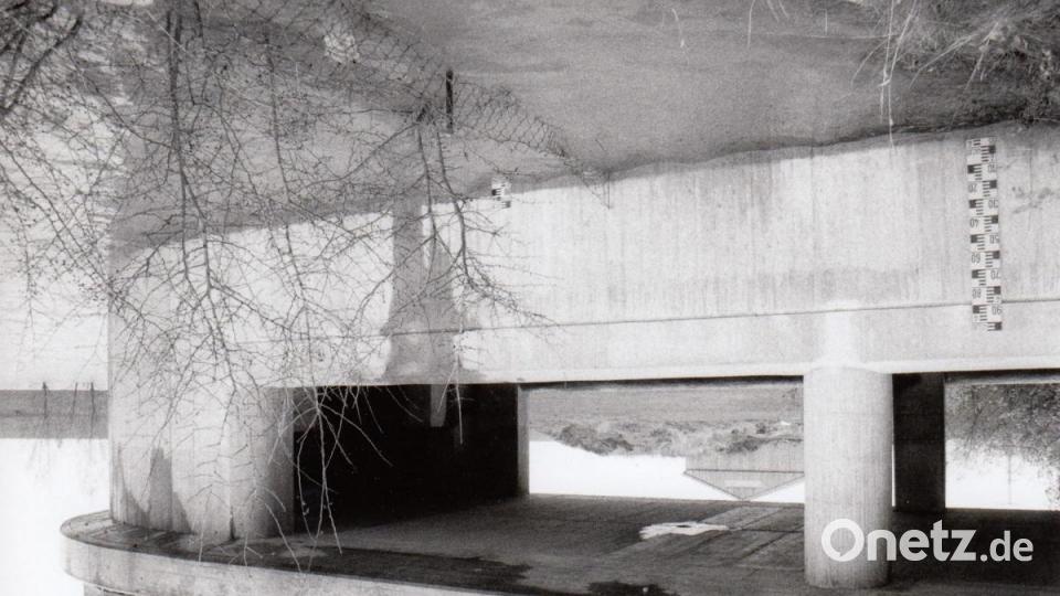 Abflussschwellen des Ablaufbauwerkes. Archivbild: ak