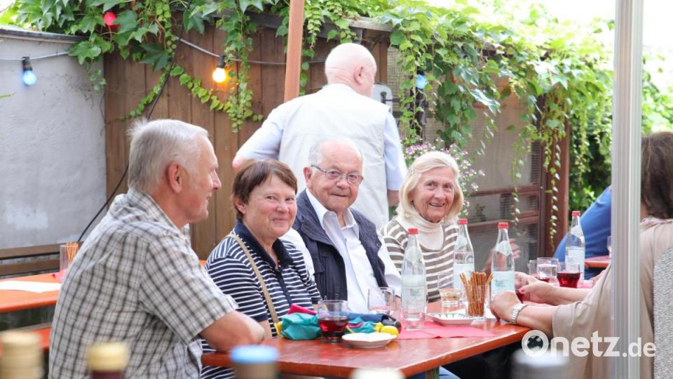 Gut besucht ist die Weinlaube. Bild: njn
