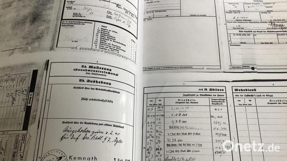 Auszüge aus dem Wehrpass. Bild: rpp