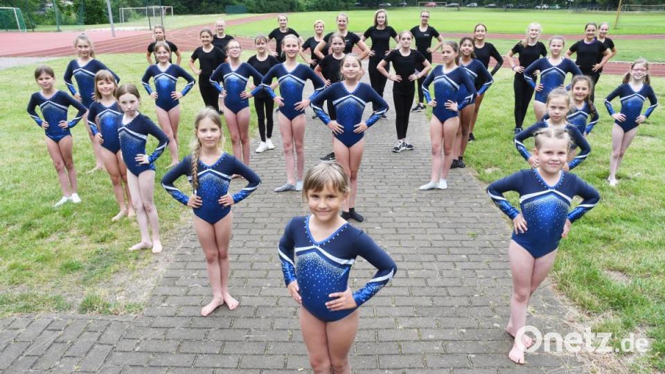 Die "Gymnastic Diamonds" aus Weiden beteiligten sich während der Coronakrise an einem Online-Wettbewerb. Bild: Gabi Schönberger