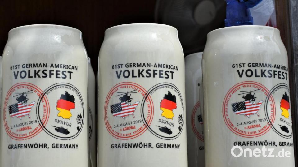 2020 gibt es kein German-American Volksfest und somit auch kein Andenken in Form eines Bierkrugs. Archivbild: rgr