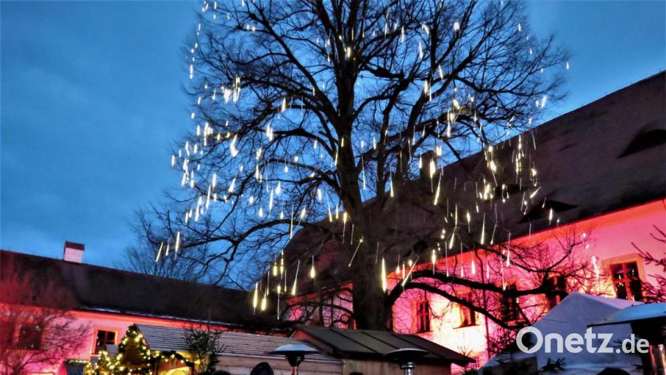 Nach dem Aktivieren des Lichterzaubers gab es viele Ahs und Ohs aus den Besucherreihen, die fasziniert das Schauspiel bestaunten. Bild: ubb