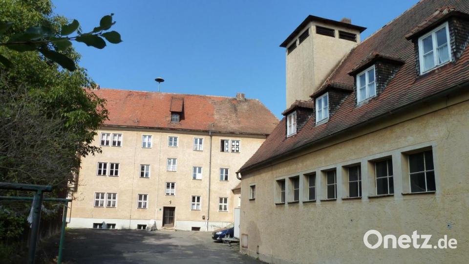 Der frühere Innenhof mit dem alten Feuerwehrhaus (rechts). Archivbild: Portner