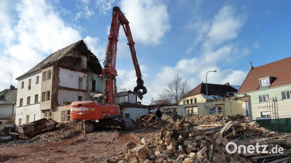 Der Abbruch des Ensembles erfolgte im Februar 2014. Archivbild: Portner