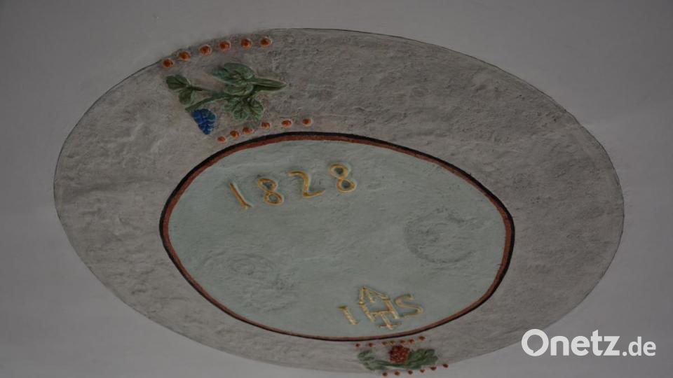 Das erhaltende Deckengemälde aus dem Jahr 1828. Bild: jr