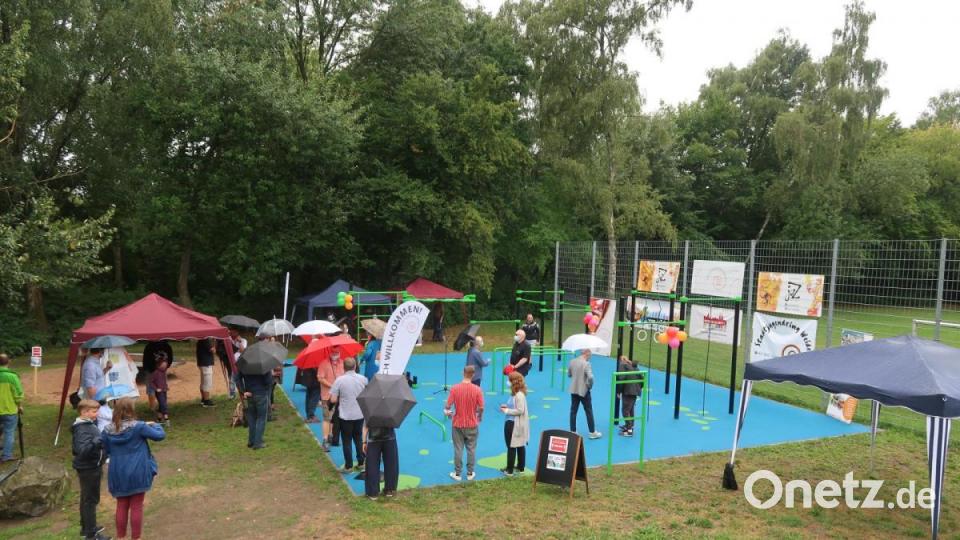 Der neue Calisthenics-Park auf dem Gelände des Weidener Jugendzentrums. Bild: Kunz