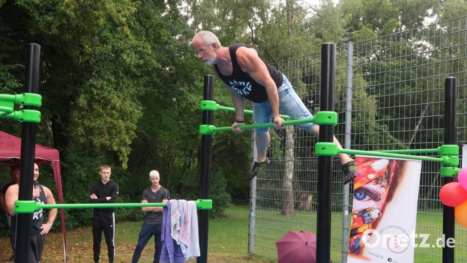 Der neue Calisthenics-Park auf dem Gelände des Weidener Jugendzentrums. Bild: Kunz