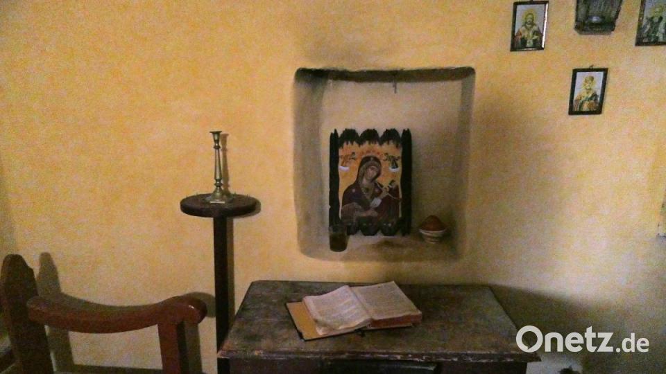 Gebetsplatz Im Kloster Arkadi. Bild: Johann Gmeiner