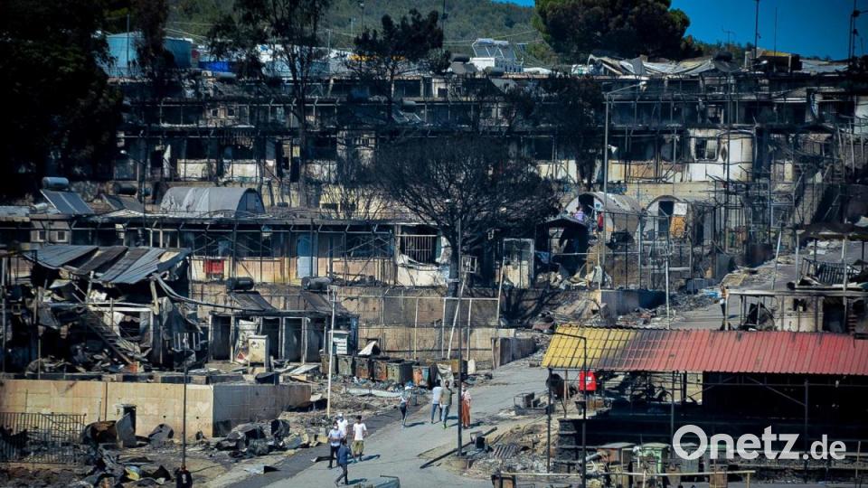 Durch den Brand im Lager Moria, das eigentlich nur auf 2800 Bewohner ausgelegt war, sind auf einen Schlag mehr als 12 000 Migranten auf Lesbos ohne Bleibe. Bild: Eurokinissi