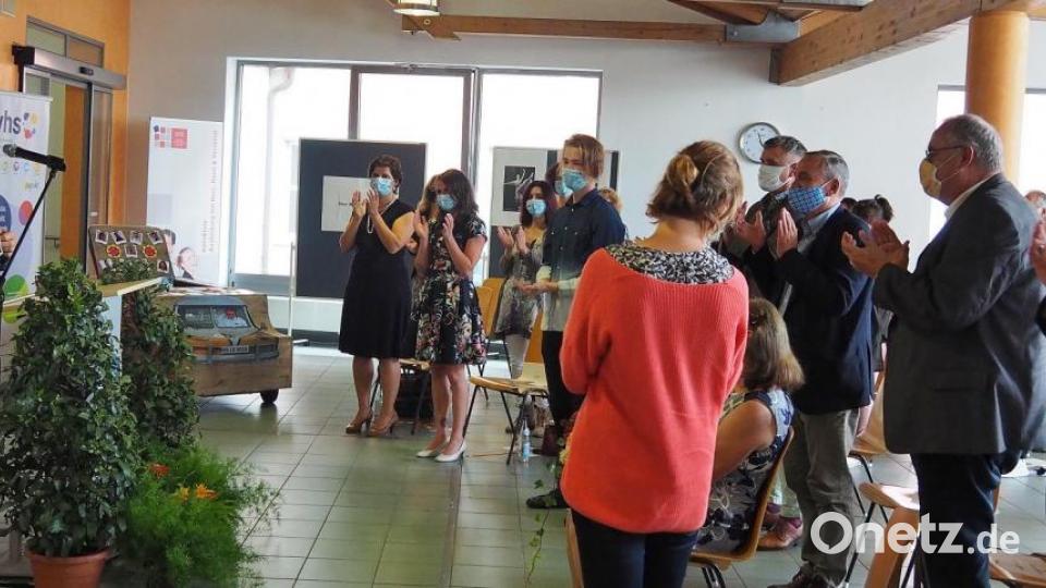 Stehender Applaus für Leonhard Dietrich. Bild: Bühner