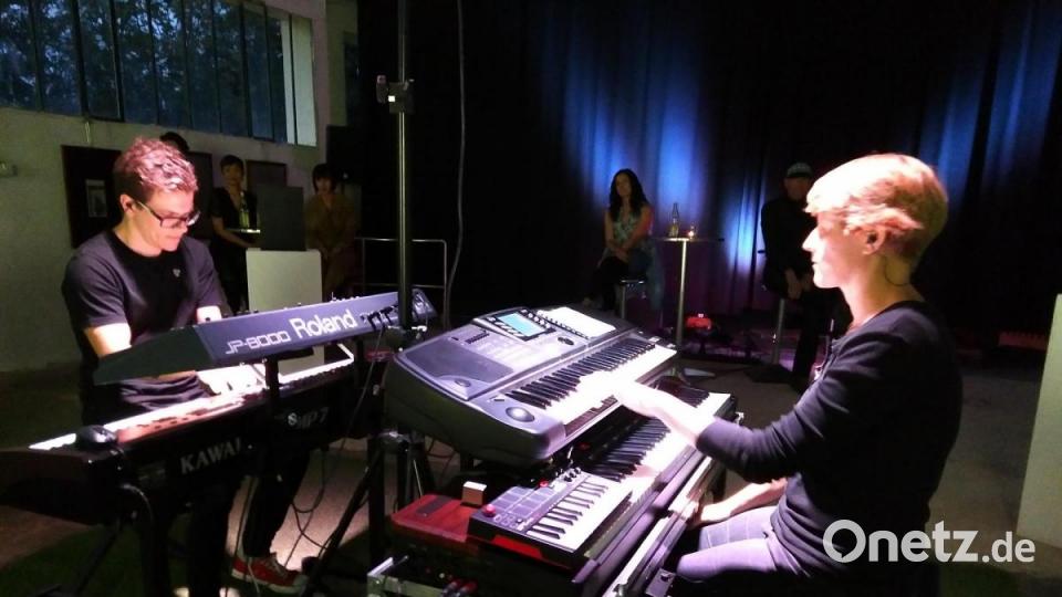 Matthias Sommer und Anita Kinscher begeisterten mit faszinierender, innovativer Musik. Bild: mma