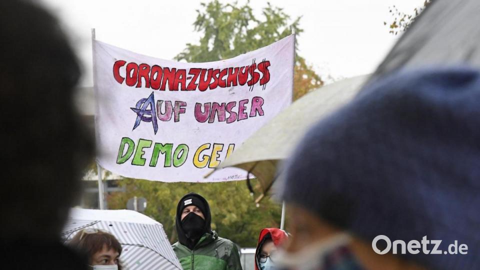 Bei der Gegendemo waren ähnlich viele Teilnehmer wie bei der AfD in der Halle. Bild: Petra Hartl