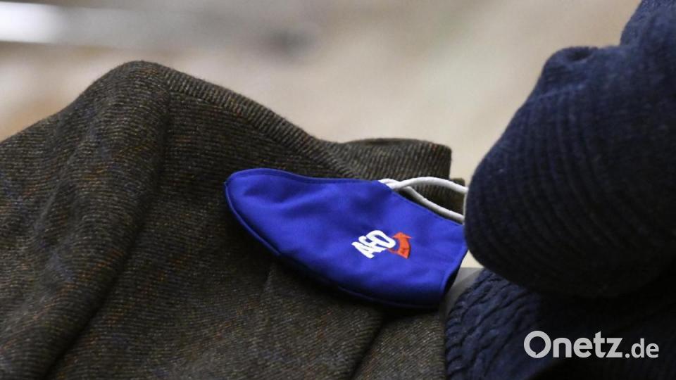 Auch für die AfD gibt es derzeit keine Veranstaltungen ohne Maske. Bild: Petra Hartl