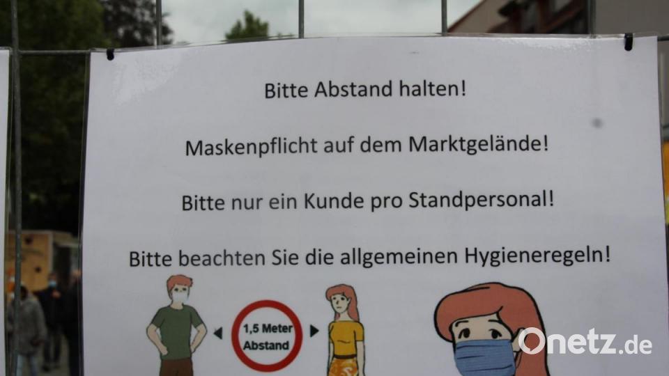 Auf die Hygieneregeln wurde hingewiesen. Bild: frd