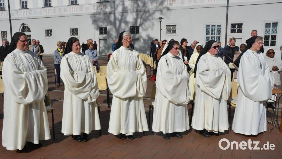 Die Ordensschwestern der Abtei Waldsassen beim Gottesdienst. Bild: jr